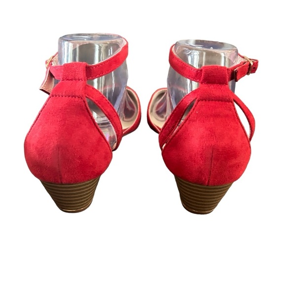 Journee Collection Arkie Red Wedge size 9 - Picture 4 of 9